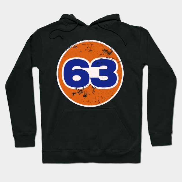 63 Vintage Number Hoodie by Wishing Well